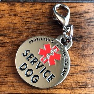 DOUBLE SIDED SERVICE DOG with Red Medical Alert
